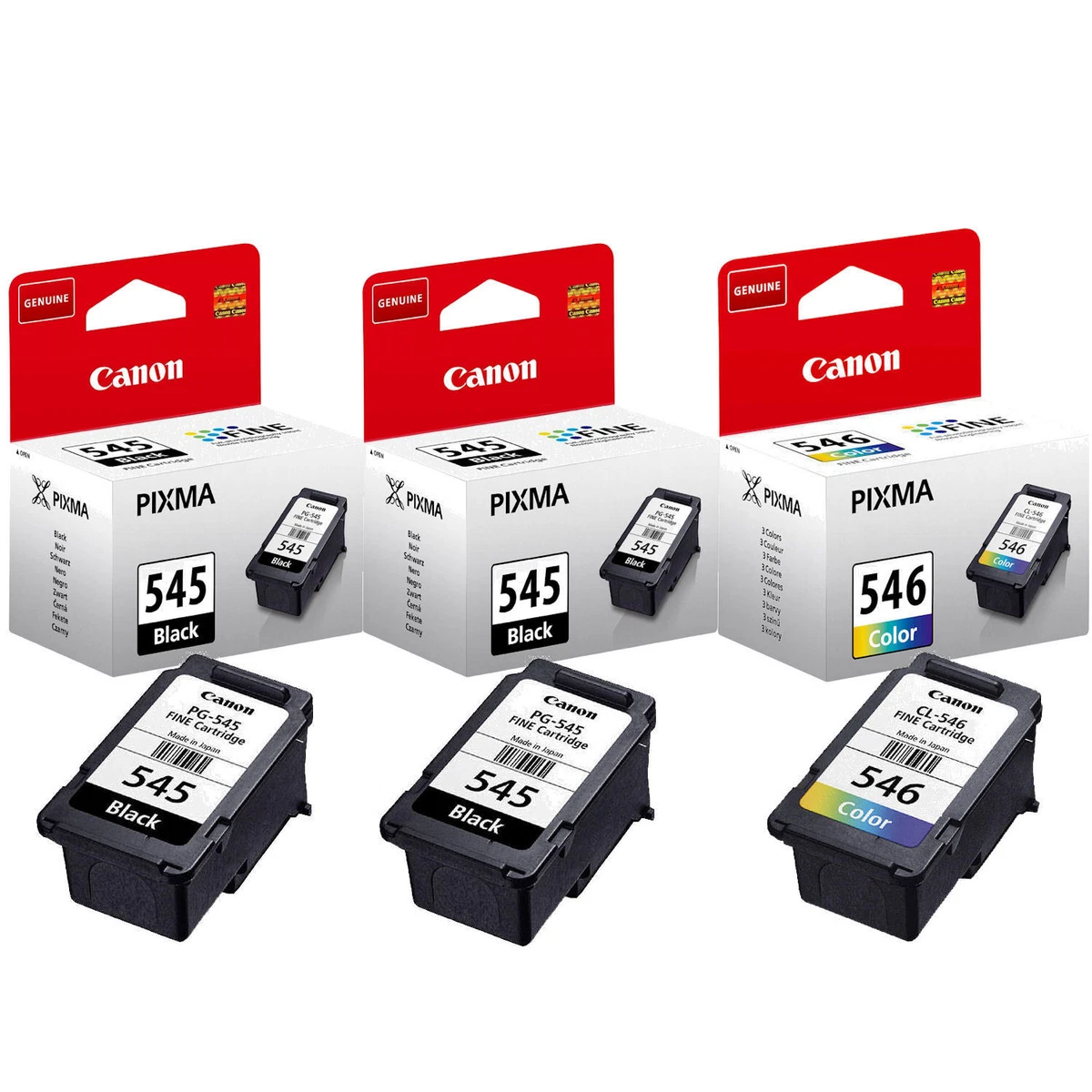 Canon PG-545/CL-546-CMYK,PG545CL546CMYK CANON PG-545/CL-546 INK CART CMYK  MULTIPACK (NO BOX) Ink Cartridge  information