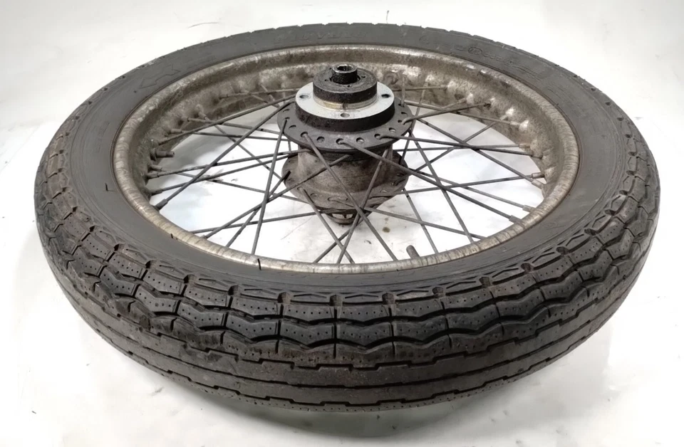 1976 Triumph Bonneville 750 T140 Rear Wheel Rim STRAIGHT (no tire) 18" - Image 4 of 4