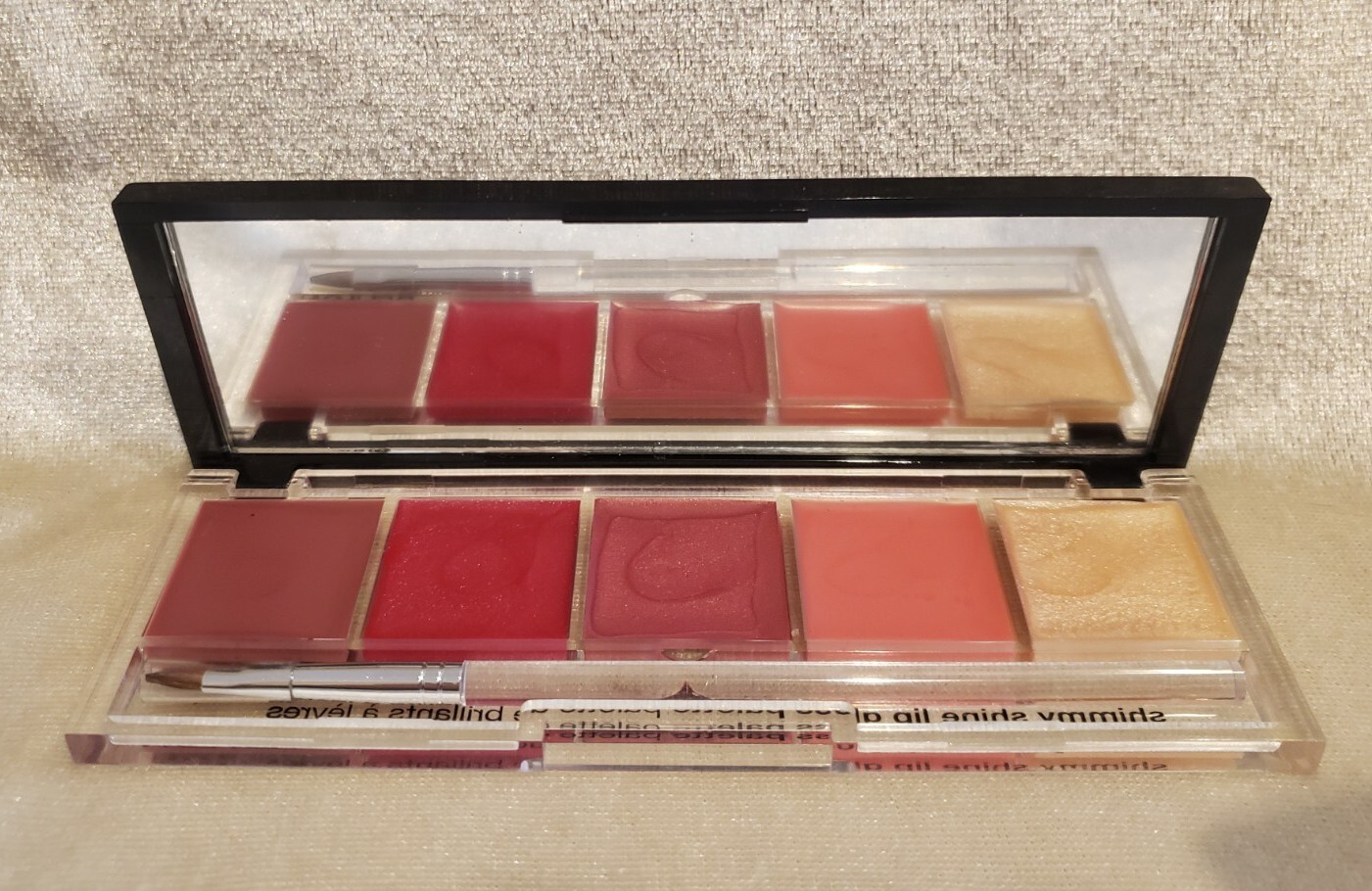 REVLON Shimmy Shine Lip Gloss Palette Pink Jubilee 0.23 oz 6.5g-image