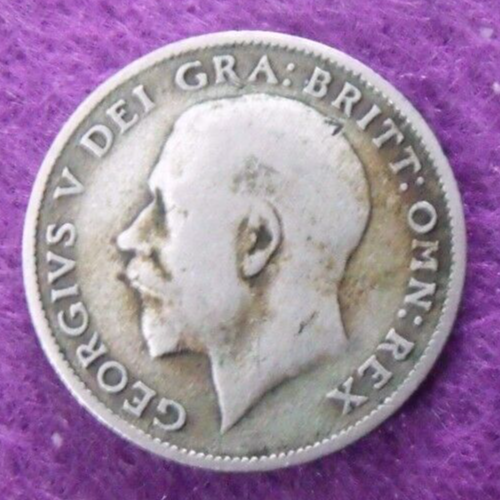 Moneda británica de 6 peniques de plata George V 1922 (50% plata).   977 - Imagen 1 de 2