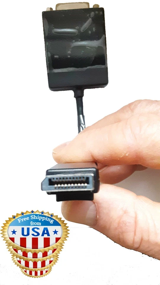 2X Genuine Dell Display Port DP/N to DVI Adapter 0KKMYD DANARBC084 Rev A00 NEW - Image 4 of 4