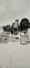 Lot 8 Camera Bundle-Kodak-Canon-Sony -Nikon-Minolta-Sharp/Parts Only