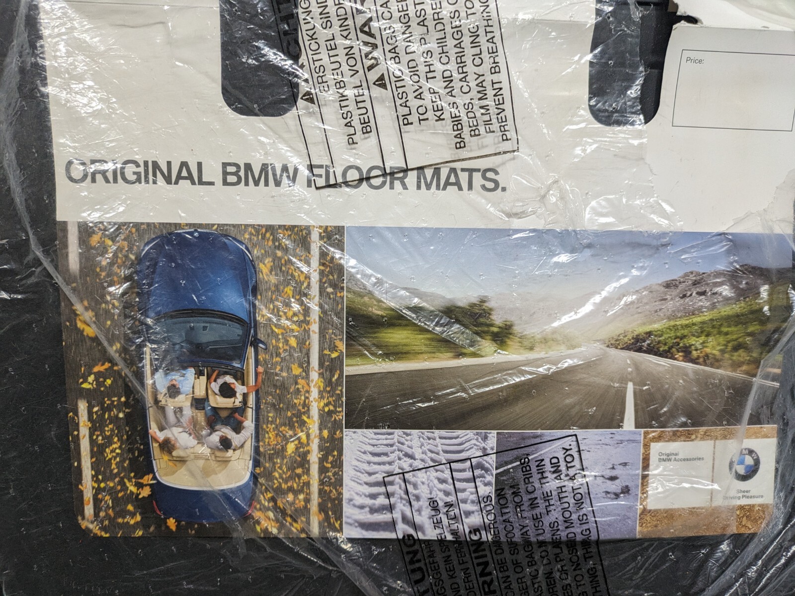 Genuine BMW G12 All Weather Rubber Rear Floor Mats (2016-2023) OEM  