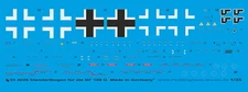 Peddinghaus-Decals 1/35 4026 Standard Sheet for Bf 109 G Border Model