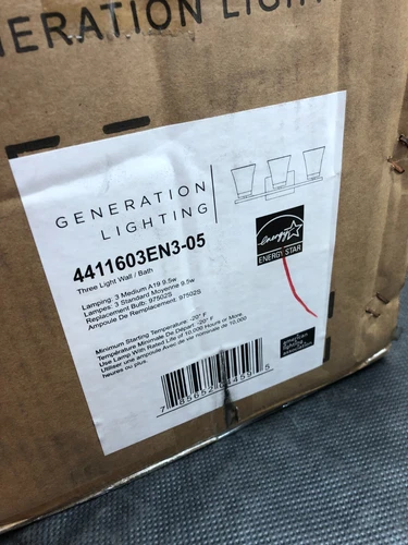 Generation Lighting 4411603EN3-05 Three Light Fixture Wall/Bath Bayfield Vanity - Picture 2 of 13