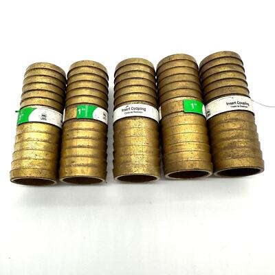 Insert Coupling 1'' ProPlumber Brass PP1C100NL (Lot of 5) 