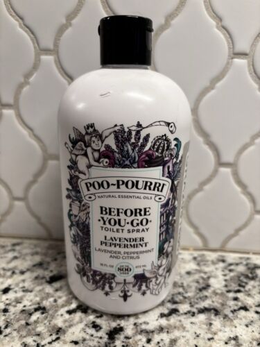 Poo-Pourri Before-You-Go Toilet Spray, Lavender Peppermint, Refill Bottle 16 Fl