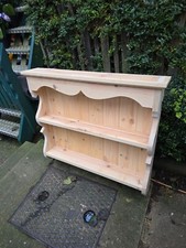 3ft plate rack Solid Reclaimed Pine