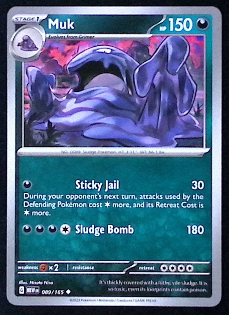 Muk 89/165 - Pokemon Scarlet Violet 151 - NM
