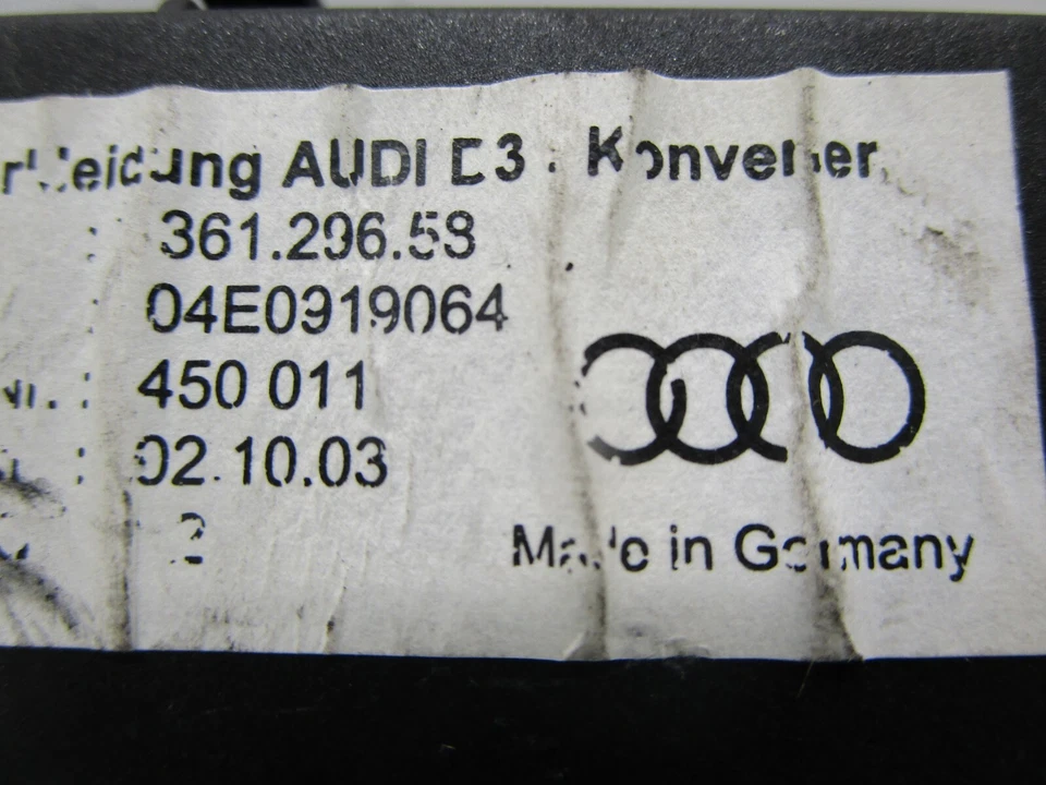 AUDI A8 QUATTRO 2004-2010 MÓDULO DE CONTROL DE LUZ PUERTA LADO CONDUCTOR TRASERO IZQUIERDO OEM Foto 3 de 4