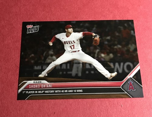 Shohei Ohtani 2023 Topps Now (1st In MLB History 40 HR-10 Wins) #683 MT Angels