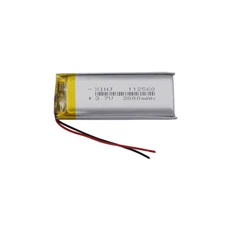 3.7V 2000mAh 7.4Wh Rechargeable Polymer Li Battery 112560 For Bluetooth LED GPS 