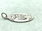 925 Silver Oval Pendant Saint Joseph Pray For Us Religious Necklace Pendant — photo 4