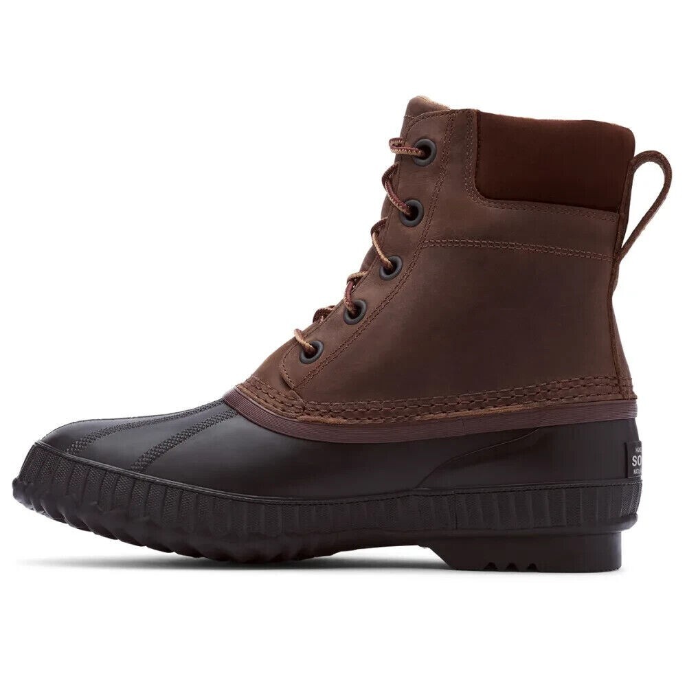 RTLS $210 SOREL CHEYENNE MENS WATERPROOF INSULATED WINTER LEATHER BOOTS SZ 8