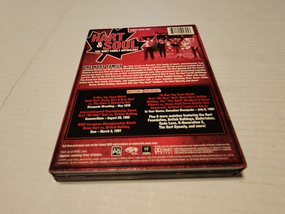 WWE ハート・ファミリー・アンソロジー ハート&ソウル [DVD](中古品) WWE: Hart and Soul - The Hart Family Anthology (DVD, 2010, 3-Disc