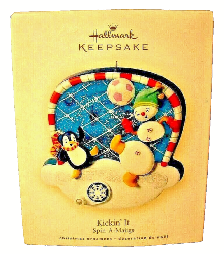 Hallmark Keepsake Ornament Kickin It Spin a Majigs Collection 2008 Penguin - Picture 1 of 6