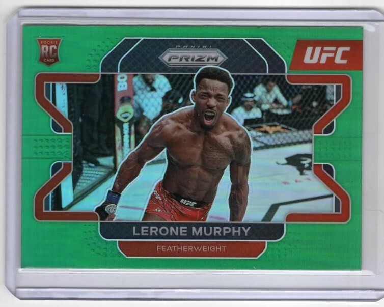 2022 Panini Prizm UFC Lerone Murphy Rookie Card RC Green Prizm Exclusive #6