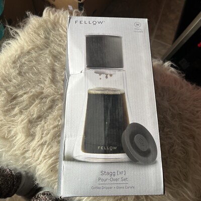 Fellow Stagg XF Pour-Over Coffer Maker Set! Coffee Dripper + Glass Carafe