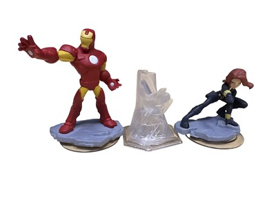 Disney Infinity Marvel Super Heroes Iron Man / Black widow Figuren Set Gebraucht