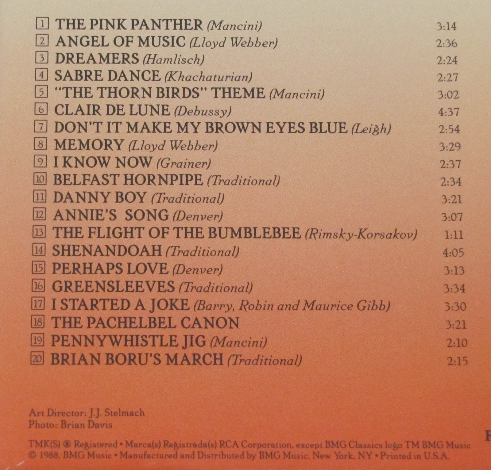 James Galway CD Greatest Hits & Wind Beneath My Wings Pops Orchestra