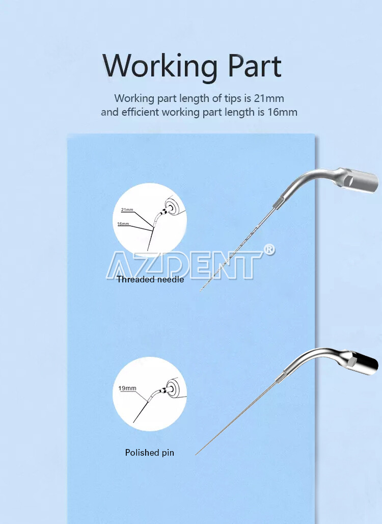AZDENT Dental Endo Ultrasonic Sonic Activator Root Canal Irrigator+6 Tips USA