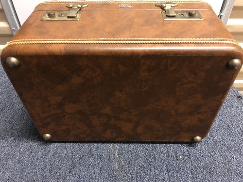 Treno vintage in pelle Abel & Bach ABC / da viaggio / cosmetici / custodia vanità - SENZA CHIAVE - Foto 6 di 6
