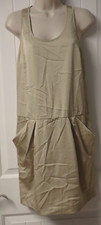 ANN TAYLOR sleeveless khaki dress size XS