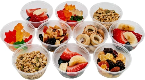 2 oz Plastic Clear Disposable Portion Cups Sauce Souffle Cup With Lids BPA Free - Picture 3 of 5