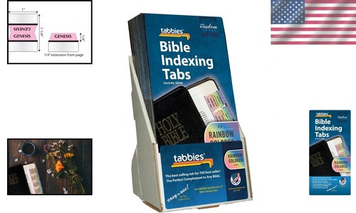 Glossy Rainbow Bible Indexing Tabs - Pre-Cut & Easy to Install Reference Guide - Bild 2 von 10