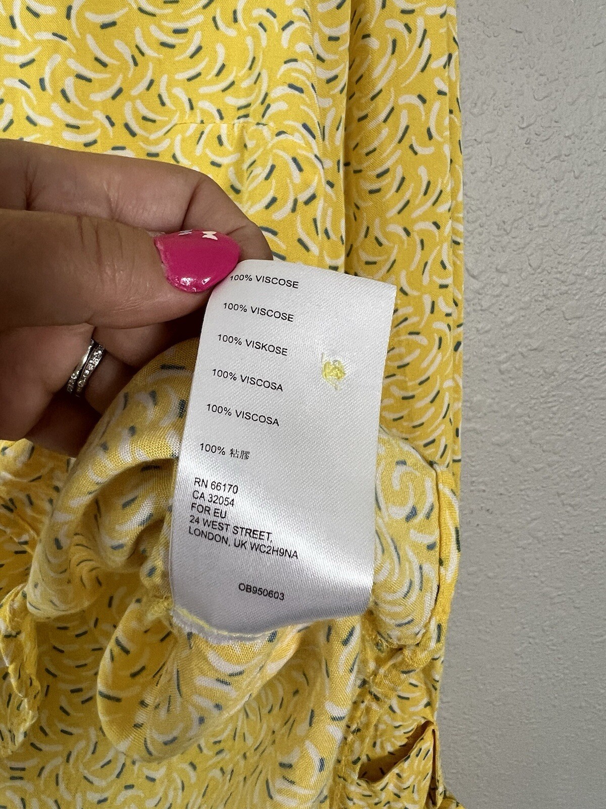 Maeve Anthropologie Blithe Yellow Patterned Shirt… - image 10