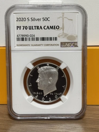 2020-S 50c Silver Kennedy Half Dollar - NGC PF 70 Ultra Cameo