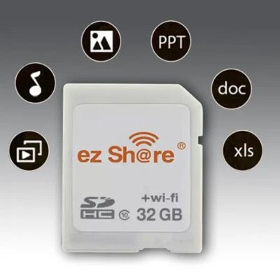 SELENS Scheda di memoria SD Wi-Fi Wireless SDHC 32 GB Classe 10 per Eye-Fi-Transcend ez Shar