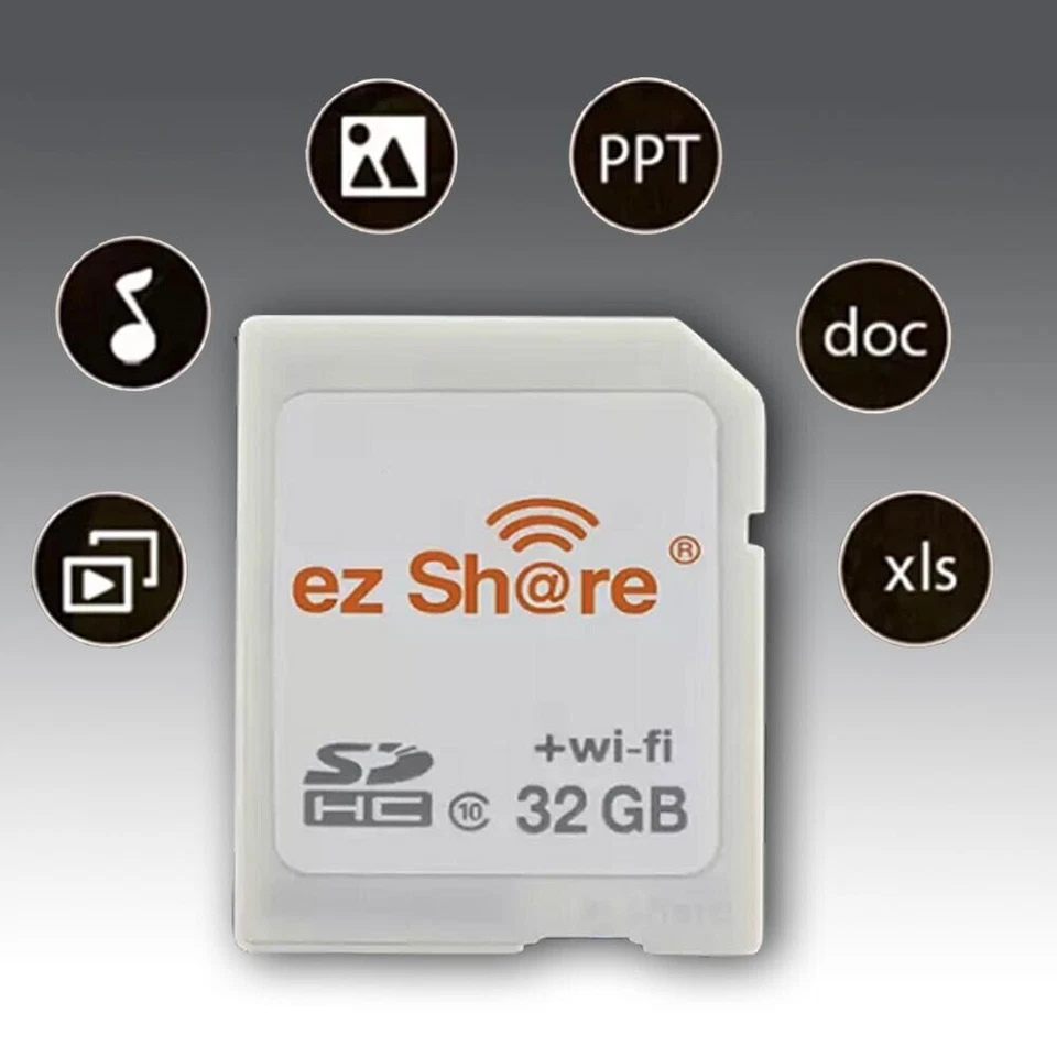 Wi-Fi Wireless SDHC Class10 SD 32GB Memory Card for Eye Fi Transcend EZ Share - Image 2 of 4