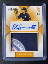 2021 Leaf Perfect Game Eli Serrano III Autographed Patch #2/3 Mets!!!