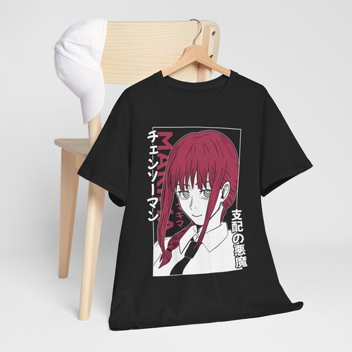 Makima Chainsaw Man Shirt Anime Tee T-Shirt Pochita Horror Manga Otaku Denji CSM - Picture 13 of 68