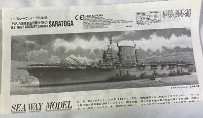 SEA WAY MODEL 船模型 1/700 1/700 Sea Way Model Kit ~ US Aircraft Carrier SARATOGA