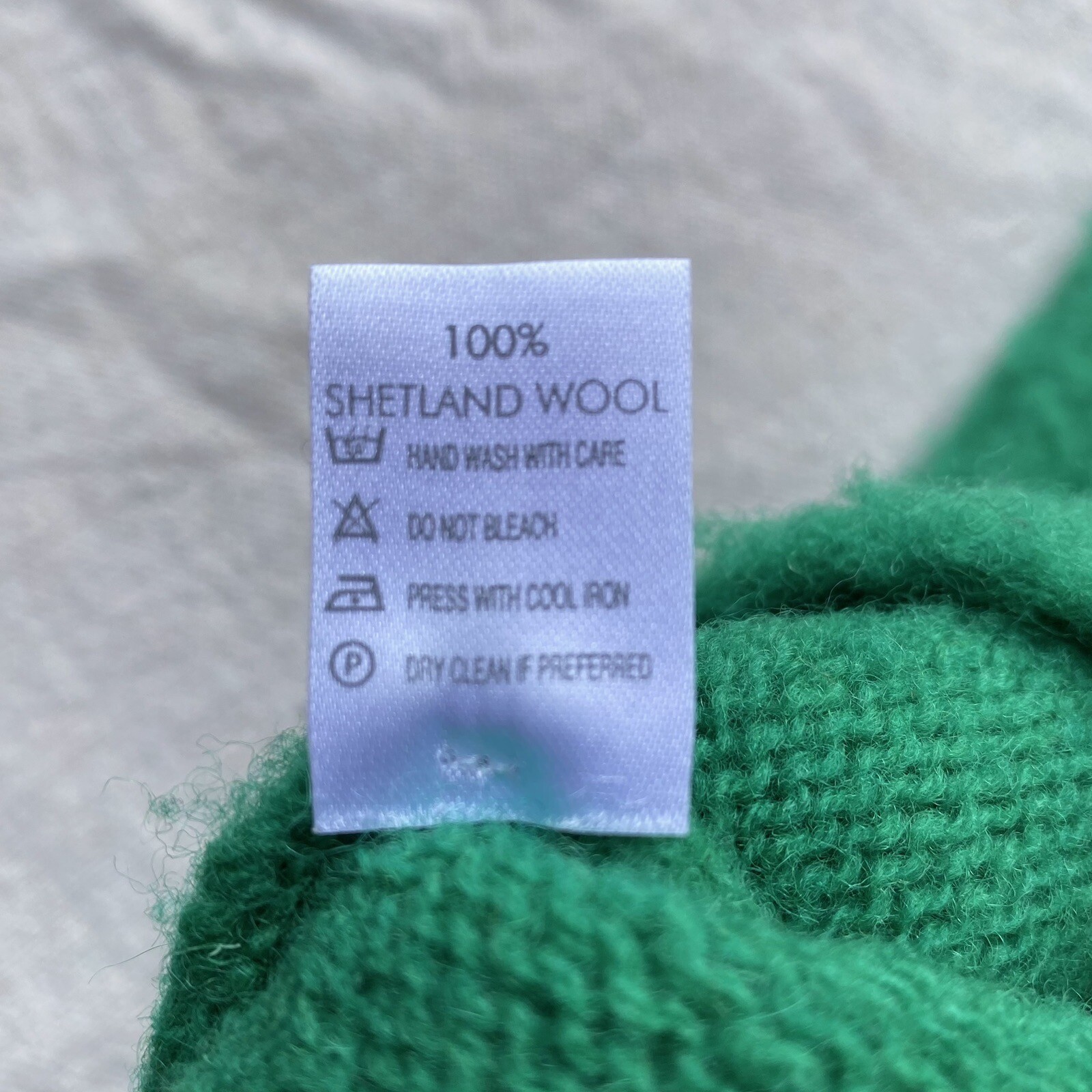 J. Press Shaggy Dog Sweater Kelly Green Shetland Wool Men's Large