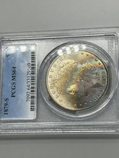 1879 s PCGS Ms 64 Morgan Monster Color! Check My Many Listings👀👀