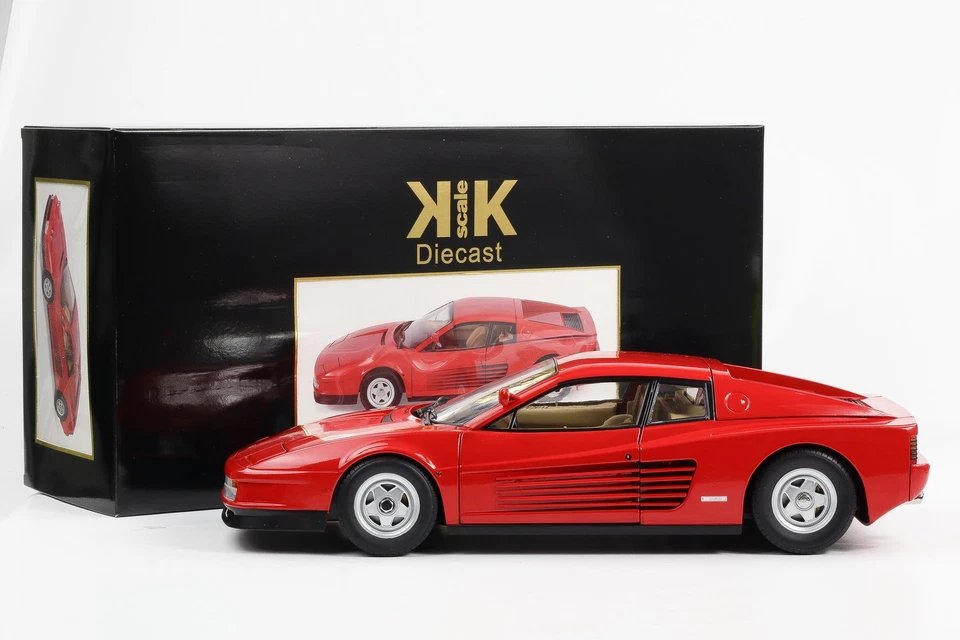 1:12 Échelle 1:12 Ferrari Testarossa Monospeccio 1984 Rouge KKDC120204 - Photo 3/4