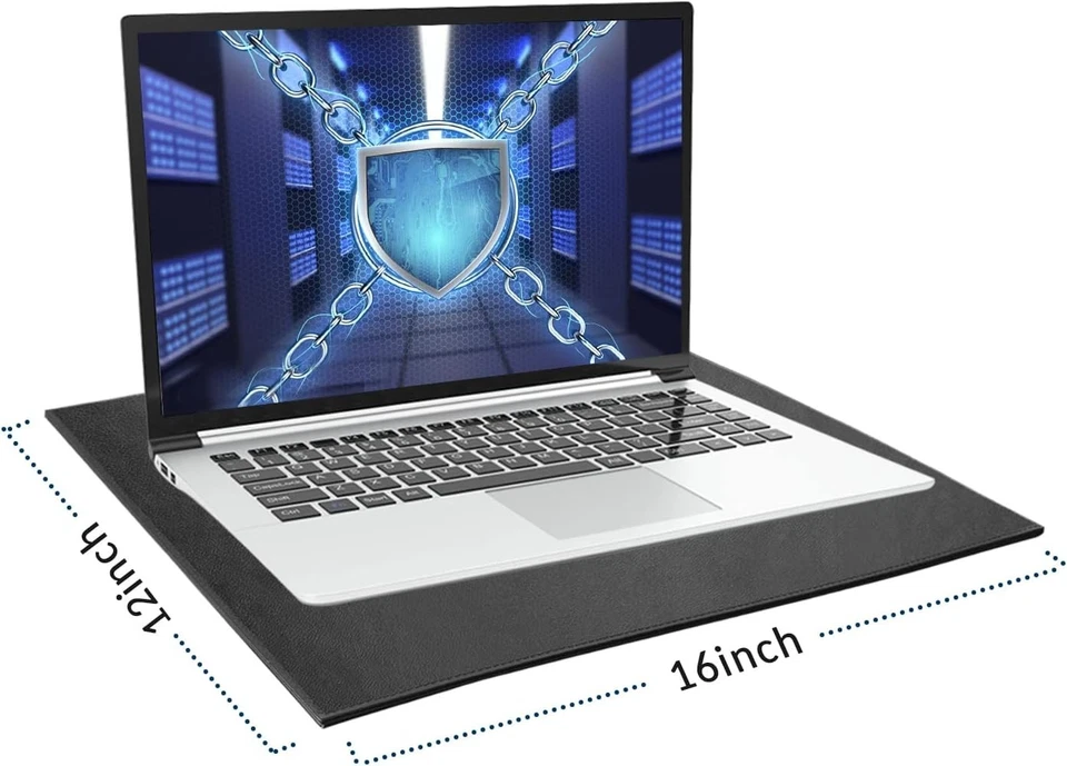 Protector de almohadilla EMF de lujo para computadora portátil - Protección de 4 capas para salud y seguridad (16""x1... Foto 3 de 4