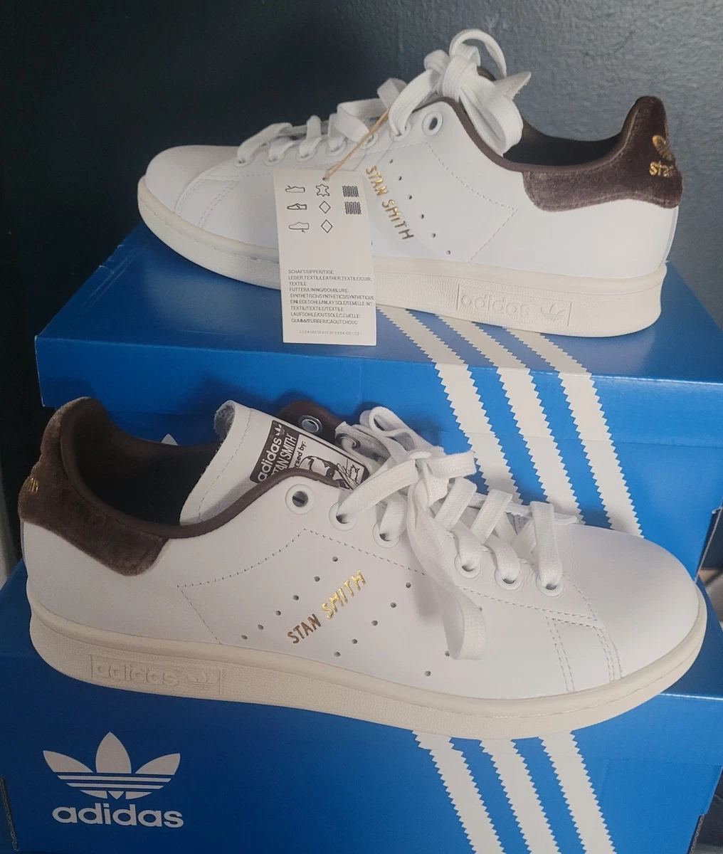 adidas Stan Smith White Velvet Brown W for sale | eBay