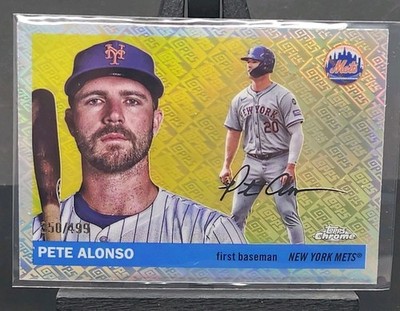 2025 Topps Chrome Platinum Anniversary Pete Alonso #193 Logo Refractor /499