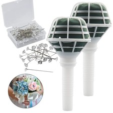 2pcs 7.1" Bridal Bouquet Stand Wedding Bridal Bouquet Holder Foam Flower Hand...