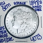 1898 S BU UNCIRCULATED MORGAN SILVER DOLLAR AUTHENTIC U.S.MINT KEY DATE 4073