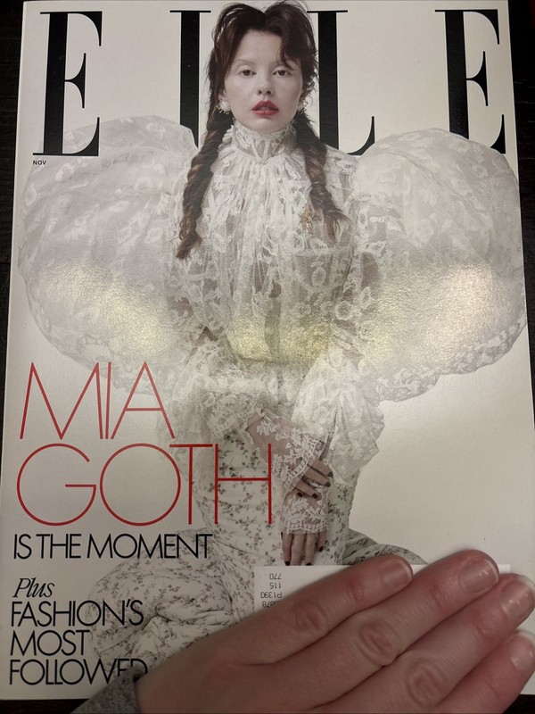ELLE MAGAZINE Mia Goth November 2025