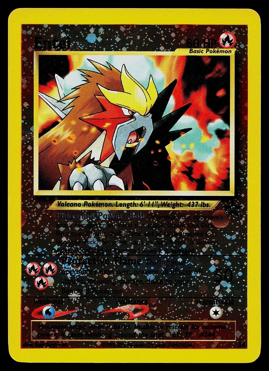pokemon entei card value PROMO w/ 6 SWIRLS?! : r/PokemonTCG [Colorless] [Colorless]. Entei Pokemon Card for sale