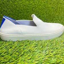 Rothy's The Original Womens Size 7 White Casual Walking Slip On Shoes Sneakers