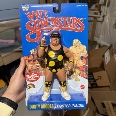 WWE LJN Superstars | Dusty Rhodes Action Figure | Retro 8  Collectible Toy