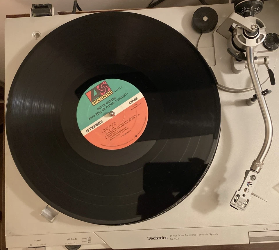 BETTE MIDLER "Mud Will Be Flung Tonight" Vinyl LP (1985) 81291-1 Atlantic VG+/G+ - Image 4 of 4