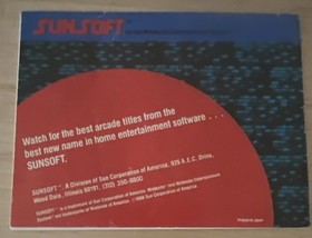 Nintendo NES Sunsoft Blaster Master Istruzioni SOLO MANUALE